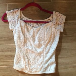 Lace crop top
